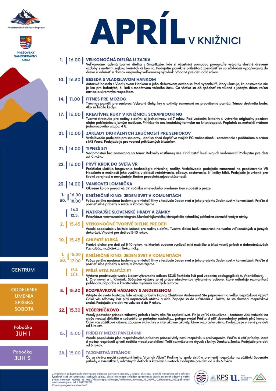 APRÍL v knižnici
