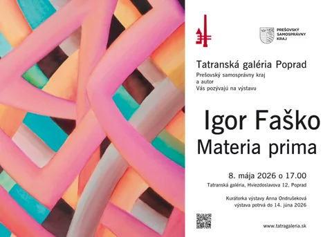 Vernissage der Ausstellung und Ausstellung von Igor Faško – Materia prima