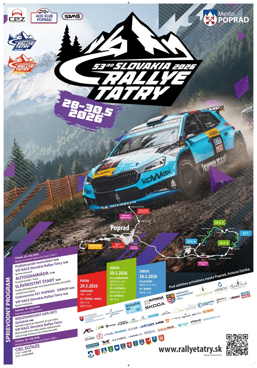 53. SLOVAKIA RALLYE TATRY 2026