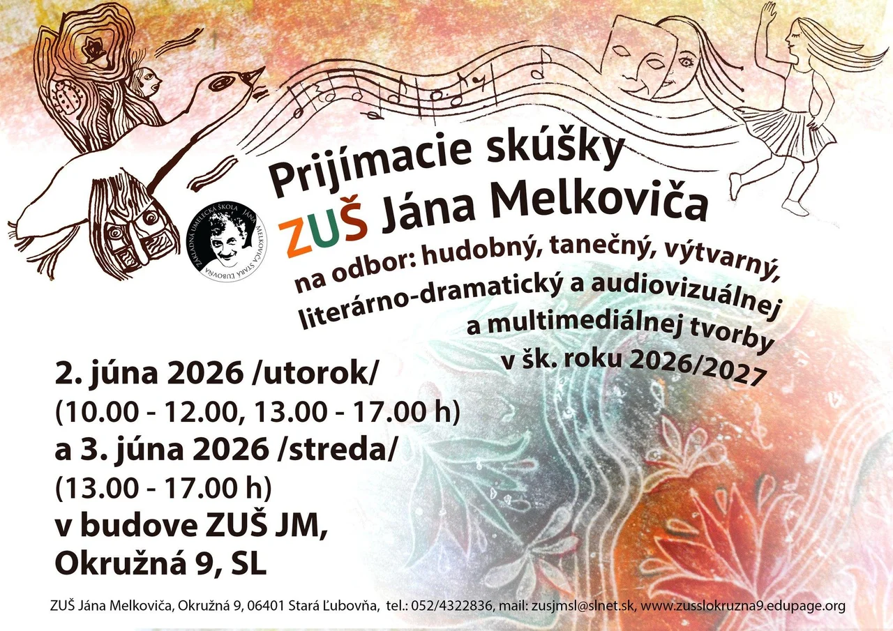 Eingangstests der ZUŠ Ján Melkovič