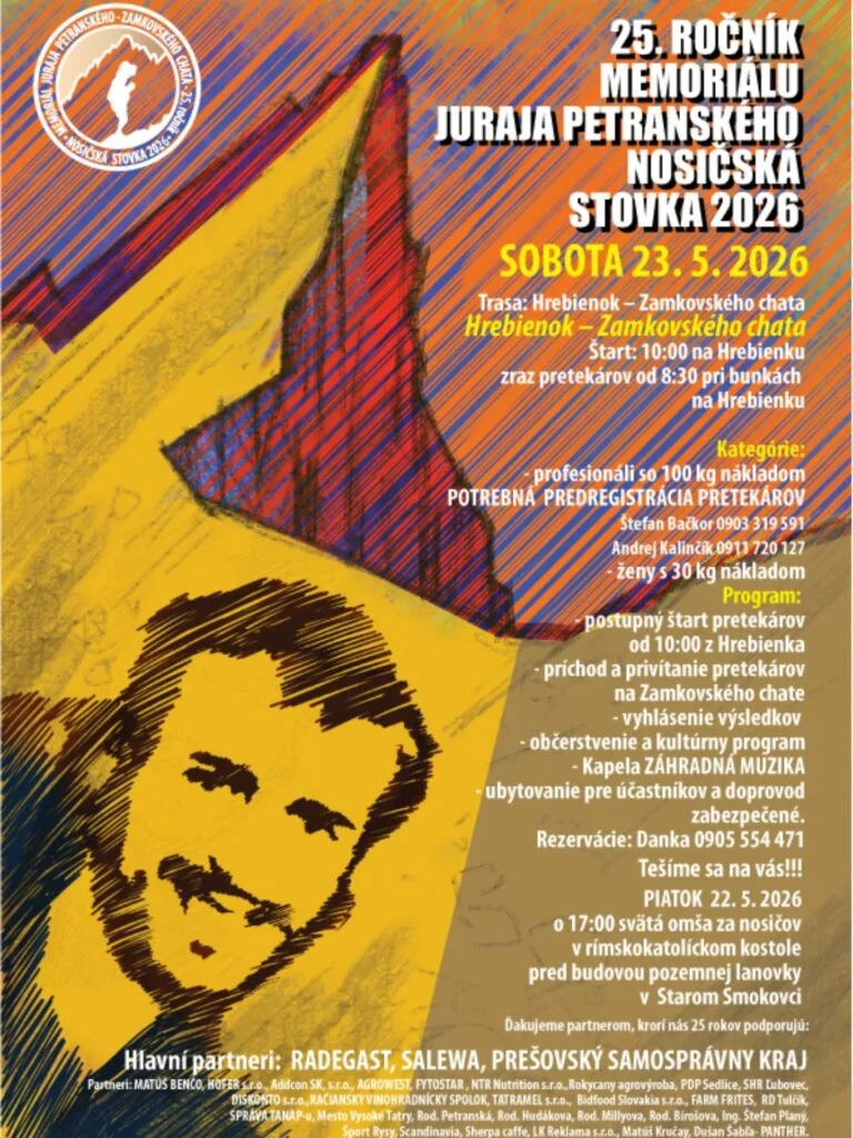 25. Auflage des Memoriálu Juraja Petranského – Nosičská Stowka 2026