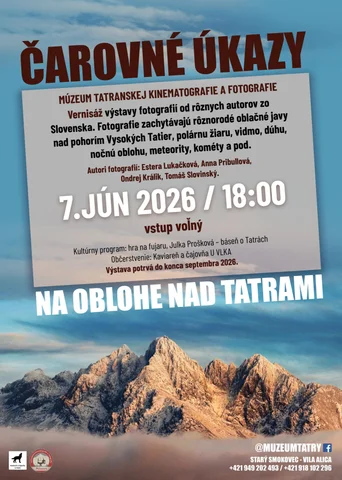 Vernisáž výstavy „Čarovné úkazy na oblohe nad Tatrami“