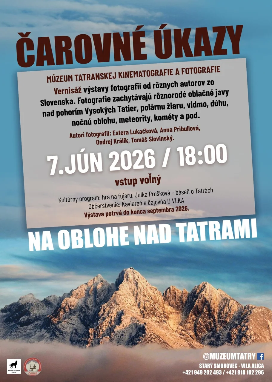 Vernissage of the exhibition "Magical Phenomena in the Sky Above the Tatras"