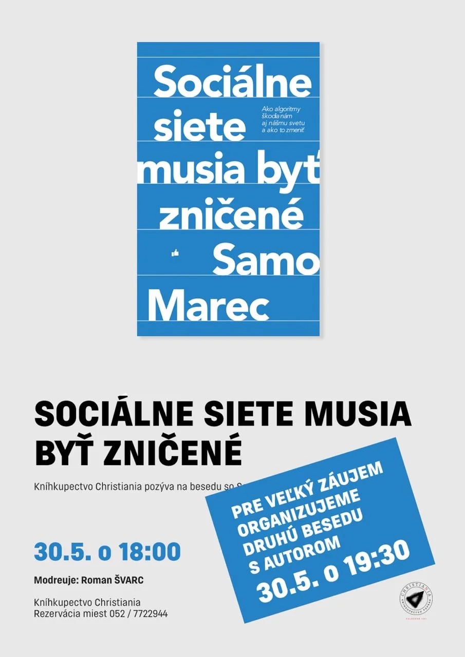 Discussion: Samo Marec - Social Networks Must Be Destroyed