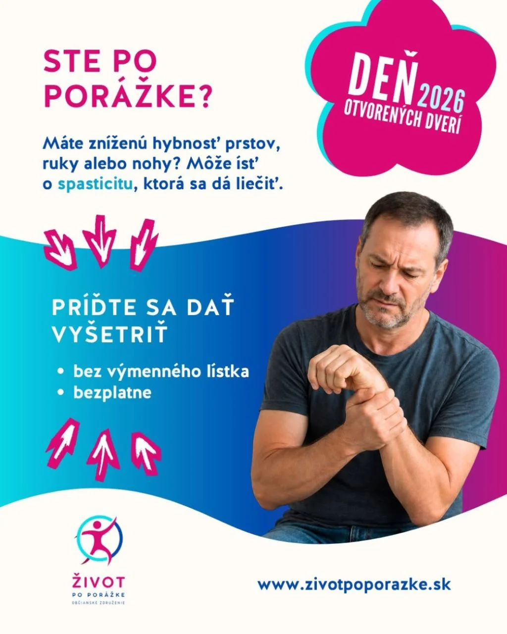 Deň otvorených dverí - bezplatné vyšetrenie spasticity