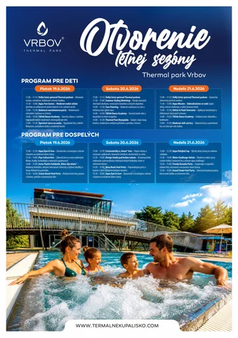 Kick off summer at full speed: Opening of the summer season at Thermal Park Vrbov!
