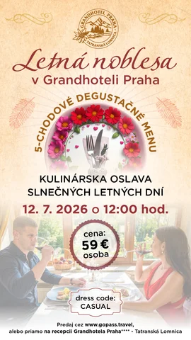 Letná noblesa v Grandhoteli Praha