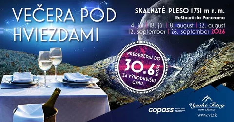 Večera pod hviezdami – Skalnaté Pleso