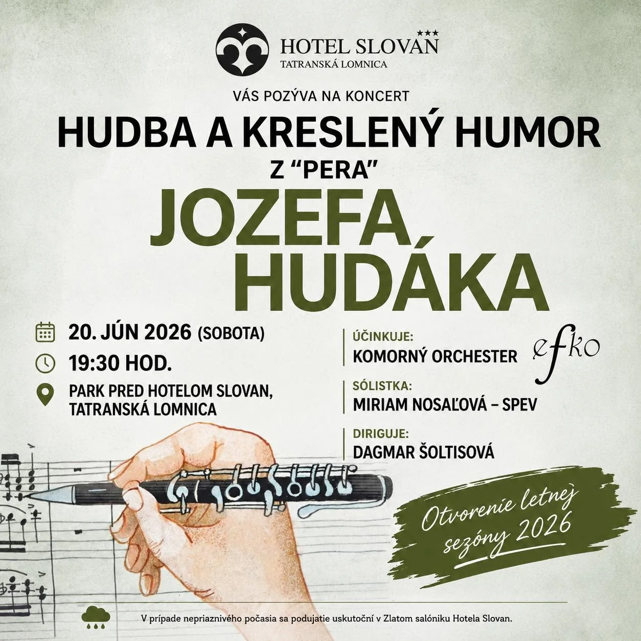 Eröffnung der Sommersaison vor dem Hotel Slovan
